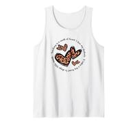 Inspirational Teacher Quote for Women Cute Leopard Hearts Canotta