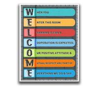 Inspirational Wall-Art for Classroom Growth Mindset Posters Motivational Educational Print for School Room Decor Homeschool Teacher Supplies(Framed,08x12inch(20x30cm))