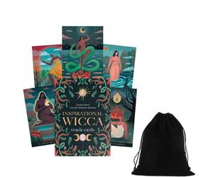 Inspirational Wicca Oracolo Carte Deck & Libro Spirituale LO SCARABEO Con Borsa