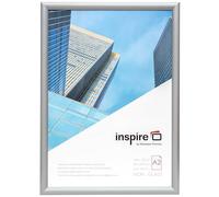Inspire by Hampton SNAP IBH-SNAPA2S-1PK - Cornice a scatto in acrilico (non vetro), formato A2, 42 x 59 cm, colore: Argento
