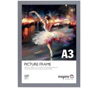 Inspire By Hampton WELFORD - Cornice per poster formato A3 (29,7 x 42 cm), in acrilico (non-vetro), colore: grigio chiaro, confezione da 1