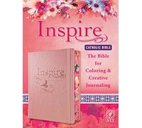 Inspire Catholic Bible: New Living Translation, Creative Journaling, Pink Dove