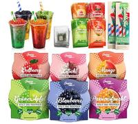 INSPIRE FOOD Kit Bubble Tea | Set 6x Popping Boba & 4x Sciroppo