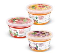 INSPIRE FOOD - Mix Perle Bubble Tea - 3 Confezioni Popping Boba | Fragola, Mango, Frutto della Passione | 100% Vegano, Senza Glutine, Senza Coloranti Artificiali, 450g ciascuna