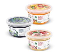 INSPIRE FOOD - Mix Perle Bubble Tea - 3 Confezioni Popping Boba | Litchi, Mirtillo, Mango | 100% Vegano, Senza Glutine, Senza Coloranti Artificiali, 450g ciascuna