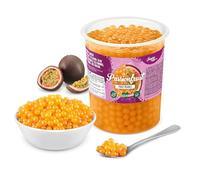 INSPIRE FOOD Perle Bubble Tea Maracuja | Popping Boba 1kg | Perle Bubble Tea Maracuja - prodotte a Taiwan, ideali per bubble tea, frullati e dessert