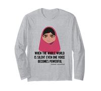 Inspire Malala Yousafzai Maglietta Maglia a Manica