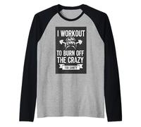 Inspire, Your Workout with Motivational Women’s Maglia con Maniche Raglan