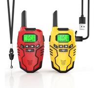 Inspireyes Walkie-Talkie Bambini Ricaricabili, 48 Ore di Orario di Lavoro, 3 Chilometri di Lungo Raggio, Regali di Compleanno per Ragazzi Ragazze, Giocattoli da Esterno per Bambini di 3-12 Anni