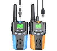 Inspireyes Walkie Talkie Ricaricabili, Set da 2, Regalo Bambini