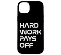 Inspiring Quote Hard Work Pays Off Hustler Motivation #HWPO Custodia per iPhone 14 Plus