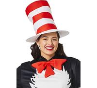 InSpirit Designs Dr. Seuss - Cappello a cilindro con gatto adulto con licenza ufficiale | Accessori per costumi per adulti