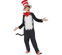 InSpirit Designs Dr. Seuss - Costume da gatto con cappello, con licenza ufficiale, per bambini, taglia M