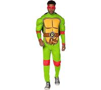 InSpirit Designs Teenage Mutant Ninja Turtles - Costume classico da Raffaello, per adulti, con licenza ufficiale, per cosplay, costume di gruppo, taglia L
