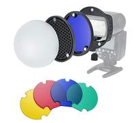 INSSTRO Kit di accessori per Flash Speedlite con Softbox Diffusore Adattatore magnetico universale per Flash Canon, Nikon, Sony, Godox Speedlight e YONGNUO Speedlite