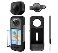 Insta 360 X3 Custodia protettiva in silicone con 2 copriobiettivo e 2 protezioni dello schermo per accessori Insta360 X3