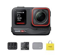 Insta360 Ace Pack Viaggio-Action cam impermeabile Co-disegnata con Leica, sensore da 1/1.3" e riduzione del rumore per una qualità d'immagine imbattibile, 4K120fps, schermo orientabile da 2,4"