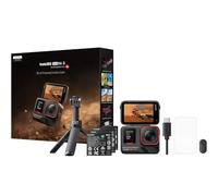 Insta360 Ace Pro 2 CREATOR - Action Camera 8K con obiettivo 157°, schermo flip da 2,5" e impermeabile 12 m, kit con 3 batterie, treppiede 2 in 1 2.0 + mini telecomando, pellicola proteggi schermo