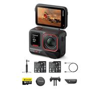 Insta360 Ace Pro 2 Pack Vlog - Action Cam Impermeabile in 8K co-ingegnerizzata con Leica, sensore 1/1.3",doppio chip IA, superba in bassa luce,touchscreen direzionale ed Editing IA per Vlog.
