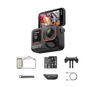 Insta360 Ace Pro 2 Pack Xplorer Argento: Action Cam 8K Impermeabile, Co-ingegnerizzata con Leica, Sensore 1/1.3", doppio Chip IA. Superba in Bassa Luce, Audio Superiore, Fotografia urbana e Viaggi.