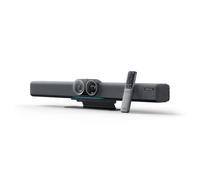 Insta360 Connect - Telecamera per sala conferenze AI 4K con sistema operativo Android, doppia fotocamera con monitoraggio degli altoparlanti, array 14 microfoni, pickup vocale fino a 33 piedi,