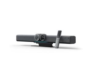 Insta360 Connect - Telecamera per sala conferenze AI 4K con sistema operativo Android, doppia fotocamera con monitoraggio degli altoparlanti, array 14 microfoni, pickup vocale fino a 33 piedi,