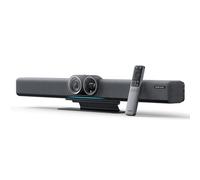 Insta360 Connect - Videocamera IA per sale conferenze 4K con sistema operativo Android, doppia videocamera con rilevamento degli speaker, array di 14 microfoni, acquisizione vocale fino a 10 m.