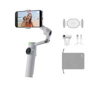 Insta360 Flow 2 Pro AI Tracker Bundle (grigio pietra) - Gimbal pieghevole per smartphone AI con inseguitore AI, tracciamento multi-persona e tracciamento panoramico infinito a 360°