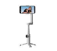 Insta360 Flow - Stabilizzatore per smartphone potenziato dall'IA, dotato di tracciamento, stabilizzazione a 3 assi, selfie stick e treppiede incorporati, portatile e pieghevole, Grigio Pietra