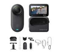 Insta360 GO 3S Ciclismo POV Bundle 128GB Nero-Cam 4K per vlogging, POV a mani libere, montaggio magnetico, stabilizzazione, 140 minuti di autonomia, impermeabilità fino a 10 m, editing IA