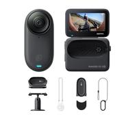 Insta360 GO 3S Ciclismo POV Bundle 128GB Nero-Cam 4K per vlogging, POV a mani libere, montaggio magnetico, stabilizzazione, 140 minuti di autonomia, impermeabilità fino a 10 m, editing IA