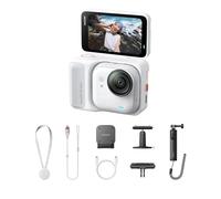 Insta360 GO Ultra Arctic White Creator Bundle inc Mini 2-in-1 treppiede 2.0, supporto a sgancio rapido e supporto girevole