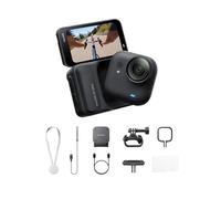 Insta360 GO Ultra Pack Ciclismo Nero Notte- action cam mini 4K a mani libere, indossabile, superba in bassa luce, montala ovunque, stabilizzazione FlowState, 200 min di carica, bici e corsa