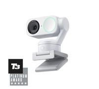 Insta360 Link 2 Bianco- PTZ 4K Webcam per PC/Mac, Sensore da 1/2", IA Tracking, HDR, Mic di cancellazione del rumore IA, Controllo gestuale per lo streaming, Videochiamate, Gaming.