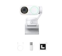 Insta360 Link 2 Pro Bianco Artico - Webcam 4K PTZ per PC/Mac | Sensore 1/1,3",tracking IA, microfoni direzionali canc. rumore, supporta Stream Deck, Zoom, Teams, Twitch per stream/riunioni