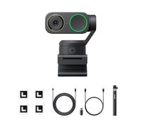 Insta360 Link 2 Pro Pack Creativo- Webcam 4K PTZ per PC/Mac, sensore 1/1,3", bassa luminosità, tracking IA, HDR, microfoni direzionali canc. rumore, supporta Stream Deck, Zoom, Teams