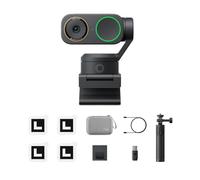 Insta360 Link 2 Pro Pack Essenziale - Webcam 4K PTZ per PC/Mac, sensore 1/1,3", bassa luminosità, tracking IA, HDR, microfoni direzionali canc. rumore, supporta Stream Deck, Zoom, Teams