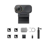 Insta360 Link 2C Pro Pack Essenziale - Webcam 4K PTZ per PC/Mac, sensore 1/1,3", bassa luminosità, tracking IA, HDR, microfoni direzionali canc. rumore, supporta Stream Deck, Zoom, Teams