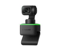 Insta360 Link Webcam 4K basata sull'intelligenza artificiale con doppio microfono, controllo gestuale, HDR, tracciamento AI, modalità Deskview e Streamer - Protezione della privacy integrata