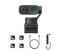Insta360 Link2 Pack Treppiede 2.0 - PTZ 4K Webcam per PC/Mac, Sensore da 1/2", IA Tracking, HDR, Mic di cancellazione del rumore IA, Controllo gestuale per lo streaming, Videochiamate, Gaming