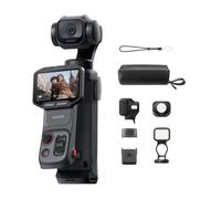 Insta360 Luna Pro Pack Luce - Videocamera per vlog 8K con obiettivo Leica | Videocamera gimbal tascabile, sensore 8K 1″, touchscreen OLED rimovibile 2″, profili colore Leica, miniluce di riempimento