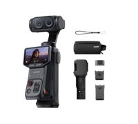 Insta360 Luna Ultra Pack Endurance - Videocamera 8K, 2 obiettivi Leica | Videocamera gimbal tascabile per vlog, zoom 15×, sensore da 1", touchscreen rimovibile da 2", triplo chip IA, stabilizzazione
