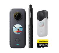 Insta360, ONE X2, Kit con selfie stick - Action camera da 5.7K, 360°, con stabilizzazione, resistente all'acqua grazie all’impermeabilità IPX8, touch screen, editing del video automatico, comando