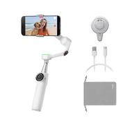 Insta360 Pacchetto di montaggio magnetico Flow 2 Pro - Gimbal pieghevole per telefono AI, stabilizzazione a 3 assi, traccia in oltre 200 app con Apple DockKit, supporto MagSafe, monitoraggio pan