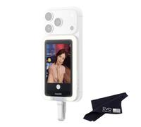 Insta360 Schermo per selfie a scatto con luce, 4 K, magnetico, 3,5", schermo per selfie, vlogging, compatibile con iPhone e Android, controllo touchscreen, connessione istantanea cablata