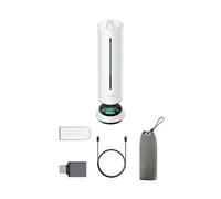 Insta360 Wave Bianco artico: Vivavoce IA, Bluetooth, Registratore vocale, 8 microfoni con Cancellazione del Rumore e Beamforming, Trascrizione e Riepiloghi IA in 99 Lingue, 32 GB, Riunioni, Podcast.