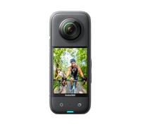 Insta360 X3, Action cam a 360° impermeabile con adesivi, sensore da 1/2", 360° 5.7K, foto a 360° a 72 MP, stabilizzazione, touchscreen da 2,29", feedback vibrazioni, editing con IA, live streaming