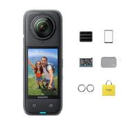 Insta360 X4 Pack Azione - Action Camera impermeabile 8K a 360°, video grandangolare 4K, bastone invisibile per selfie, protezioni per lenti rimovibili, modifica AI, stabilizzazione, nessuna scheda