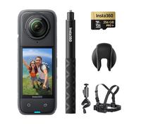 Insta360 X4 Pack Bici - Action Cam 360° 8K Impermeabile, Video Grandangolari in 4K, Selfie Stick Invisibile. Protezioni Lenti Rimovibili, Autonomia Batteria 135 min, Editing IA, Stabilizzazione