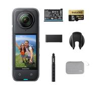 Insta360 X4 Pack Endurance - Action Cam 360° 8K Impermeabile, Video Grandangolari in 4K, Selfie Stick Invisibile. Protezioni Lenti Rimovibili, Autonomia Batteria 135 min, Editing IA, Stabilizzazione